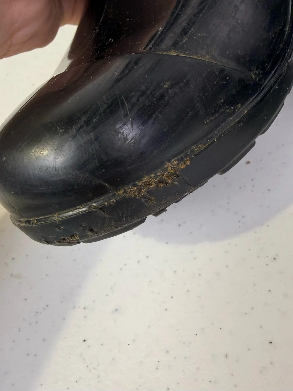 UGG Women’s Black Tall Glossy Rain Boots Waterproof Rubber Size 8